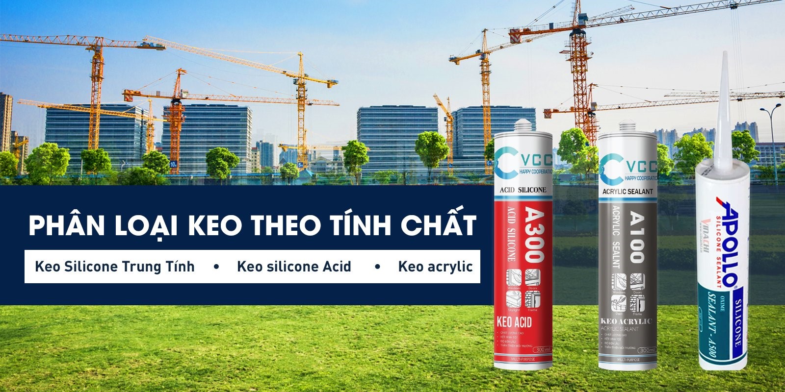 Keo silicon được ứng dụng trong rất nhiều lĩnh vực khác nhau