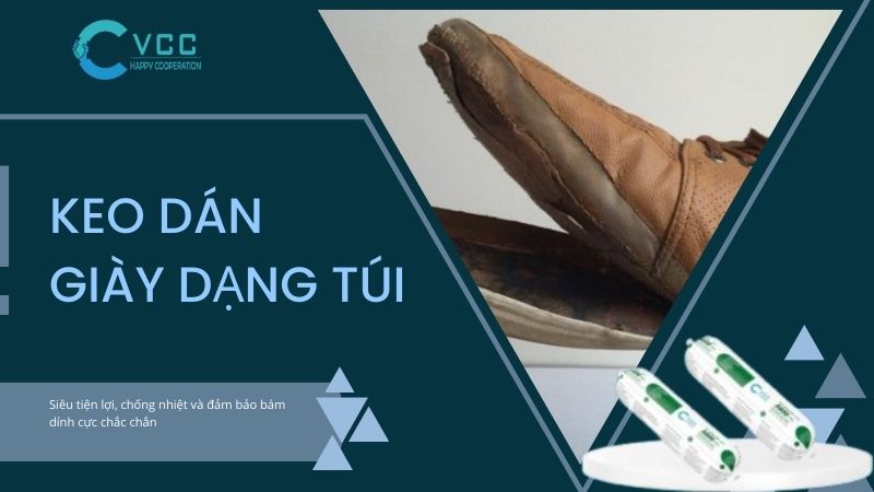 Keo dán giày dạng túi