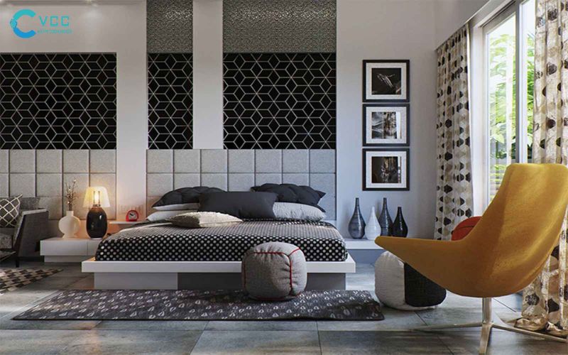 Kết hợp hài hòa các mẫu gạch ốp tường đem lại sự ấn tượng, mới lạ