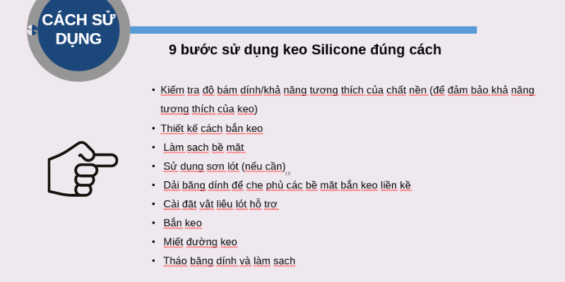 Tổng quan 9 bước hướng dẫn bắn keo cực kỳ đơn giản