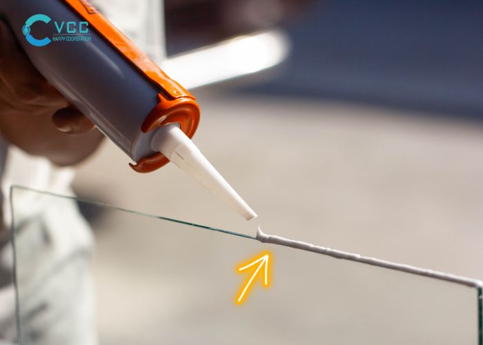 Đường keo silicone đảm bảo tính thẩm mỹ