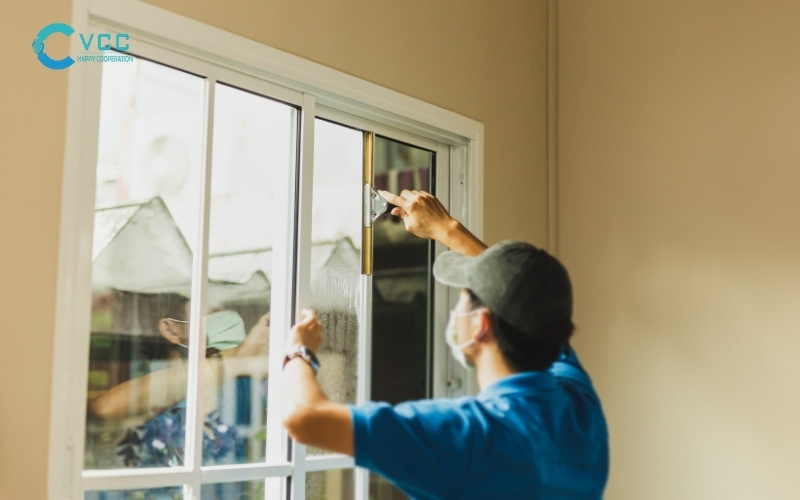 Vệ sinh bề mặt kính và vật liệu